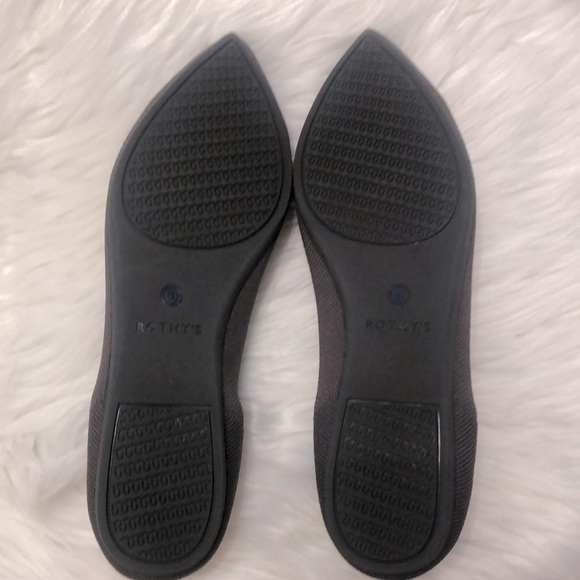 Rothy’s The Point slip on flat shoes. Women’s size 8.5. Colors-Mink with purple. - Picture 6 of 7